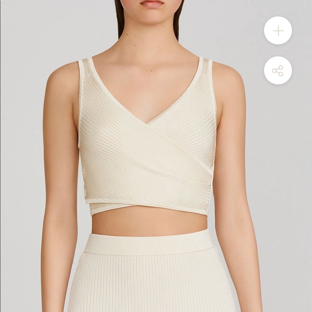 Significant Other Abbie Rib- Knit Crop Top - Picture 3 of 8